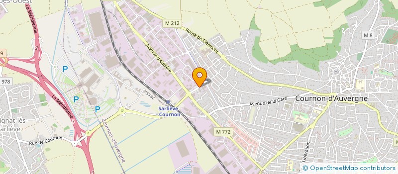 localisation de l'entreprise GARAGE DE LA RIBEYRE  COURNON-D'AUVERGNE