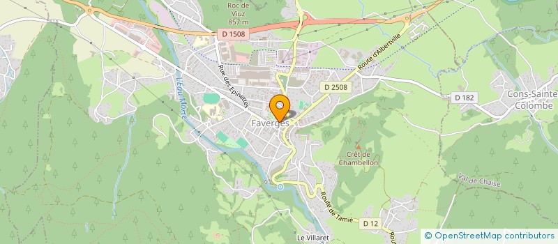 localisation de l'entreprise GARAGE DE LA SAMBUY à FAVERGES-SEYTHENEX