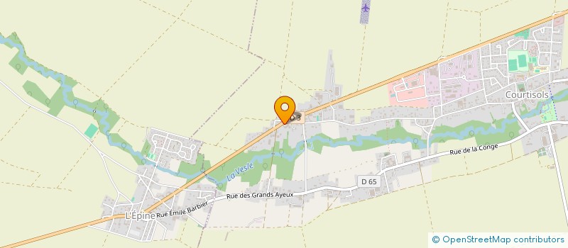 localisation de l'entreprise GARAGE DE LA VESLE  COURTISOLS