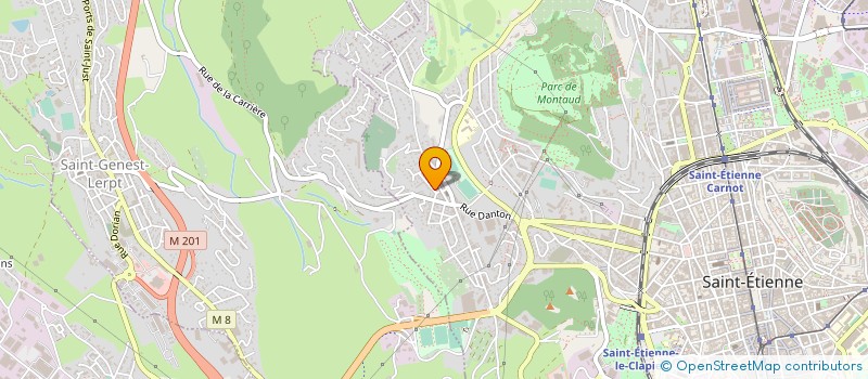 localisation de l'entreprise GARAGE DE LA VINICOLE  SAINT-ETIENNE