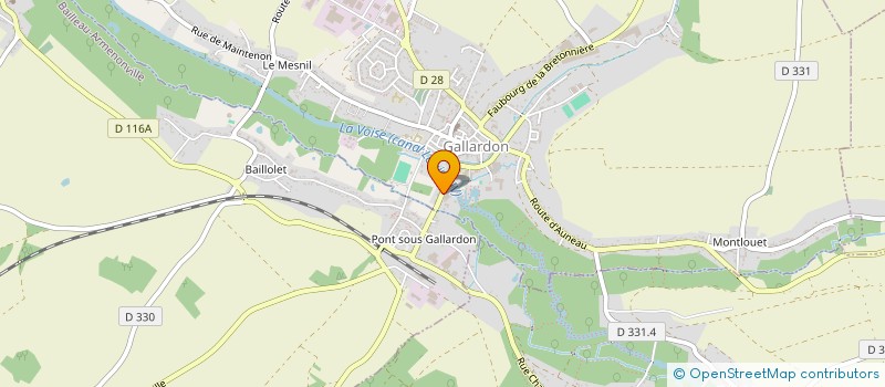 localisation de l'entreprise GARAGE DE LA VOISE SARL à GALLARDON