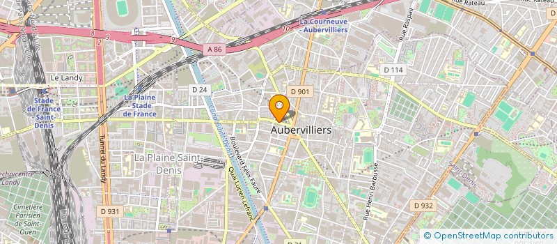 localisation de l'entreprise GARAGE DE LA VOUTE à AUBERVILLIERS