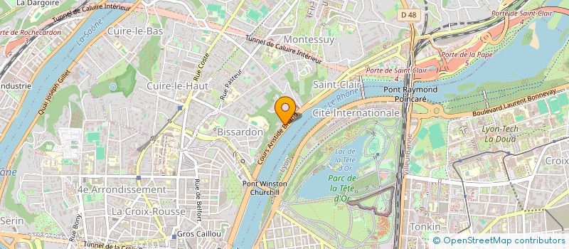 localisation de l'entreprise GARAGE DE LA VOUTE  CALUIRE-ET-CUIRE