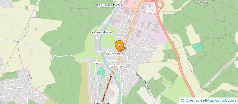 localisation de l'entreprise GARAGE DE LA ZAC à GRAVIGNY