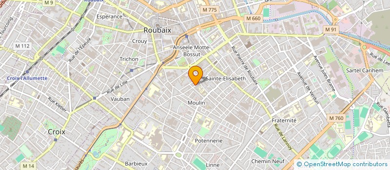 localisation de l'entreprise GARAGE DE LANNOY à ROUBAIX