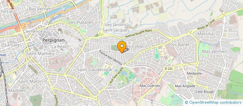 localisation de l'entreprise GARAGE DE LAS COBAS  PERPIGNAN