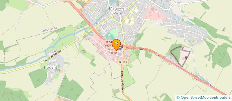 localisation de l'entreprise GARAGE DE MAGNY  MAGNY-EN-VEXIN