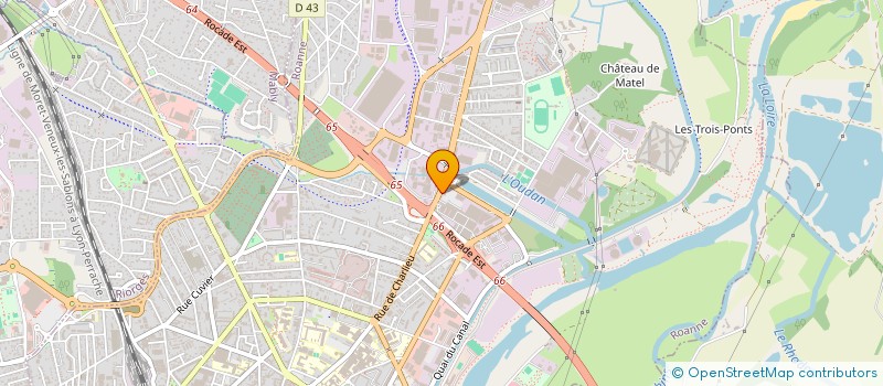 localisation de l'entreprise GARAGE DE MATEL à ROANNE