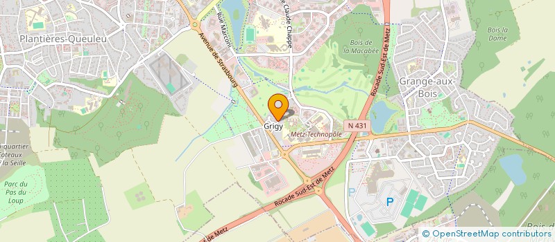 localisation de l'entreprise GARAGE DE METZ-GRIGY 57  METZ