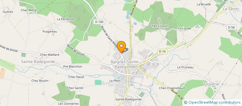 localisation de l'entreprise GARAGE DE MONTAUZIER à BAIGNES-SAINTE-RADEGONDE