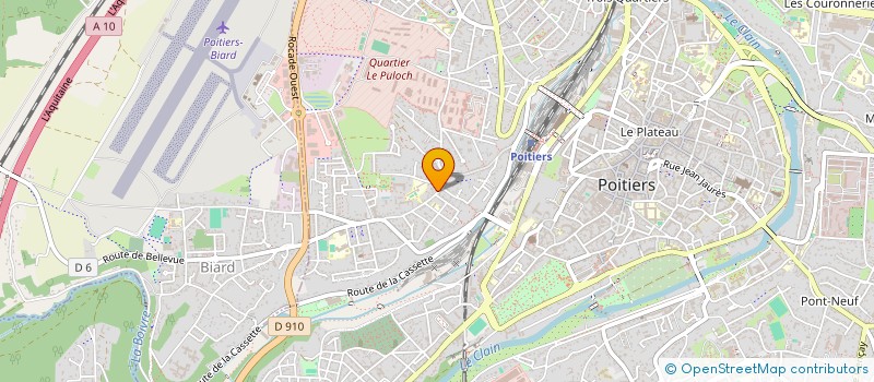 localisation de l'entreprise GARAGE DE MONTMIDI  POITIERS