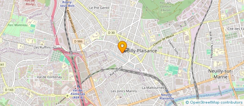 localisation de l'entreprise GARAGE DE NEUILLY  NEUILLY-PLAISANCE