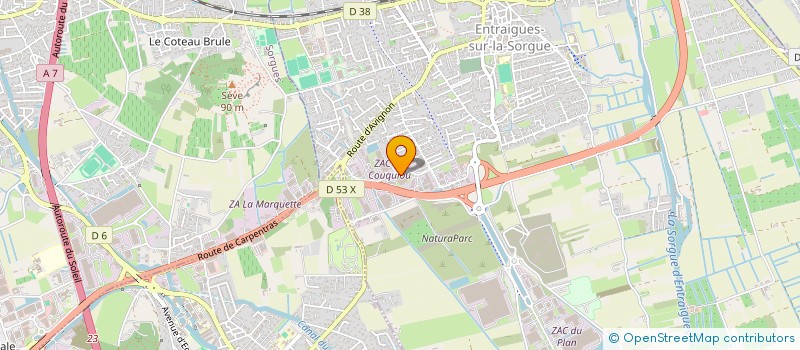 localisation de l'entreprise GARAGE DE NONO  ENTRAIGUES-SUR-LA-SORGUE