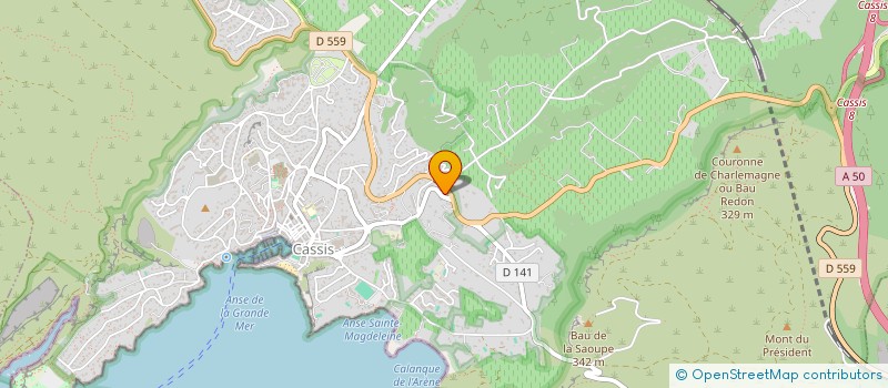 localisation de l'entreprise GARAGE DE PROVENCE  CASSIS