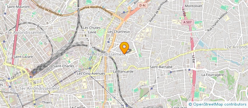 localisation de l'entreprise GARAGE DE ROUX à MARSEILLE