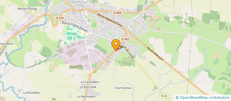 localisation de l'entreprise GARAGE DE SAINT FRONT à DOMFRONT EN POIRAIE