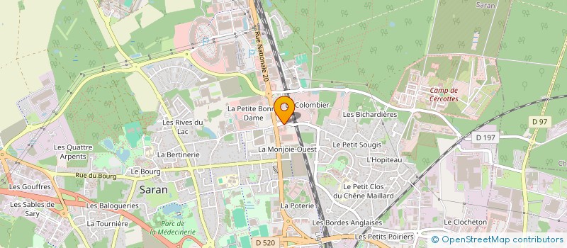localisation de l'entreprise GARAGE DE SARAN  SARAN