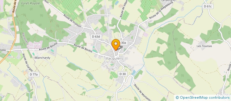 localisation de l'entreprise GARAGE DE VACQUIERS  VACQUIERS