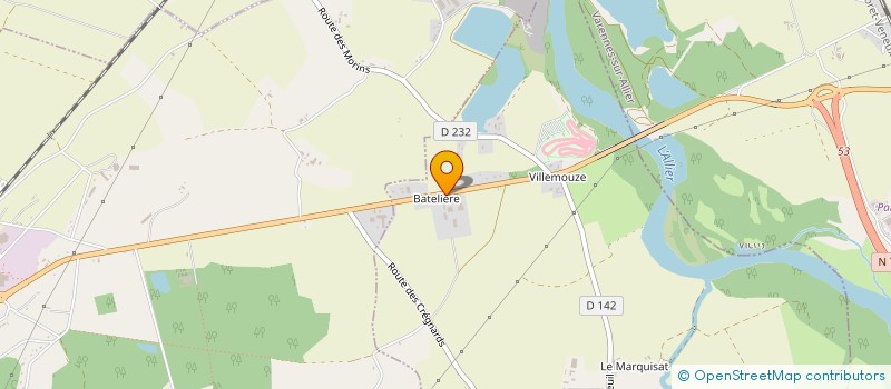 localisation de l'entreprise GARAGE DECHET à SAINT-POURCAIN-SUR-SIOULE