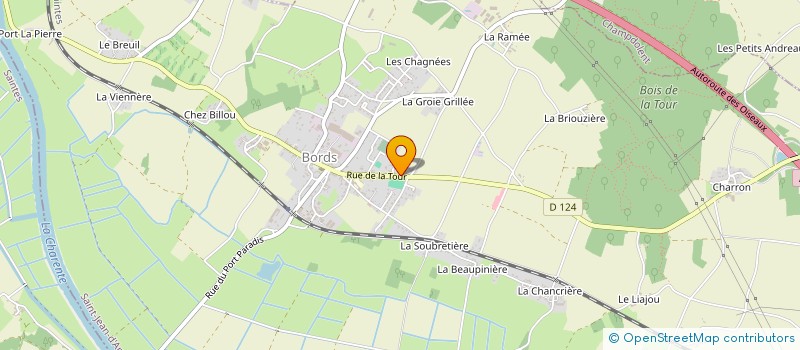 localisation de l'entreprise GARAGE DECOU  BORDS