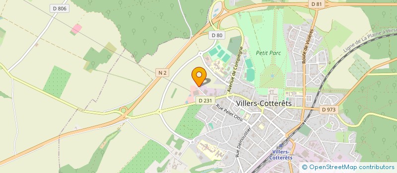 localisation de l'entreprise GARAGE DELABRANCHE à VILLERS-COTTERETS