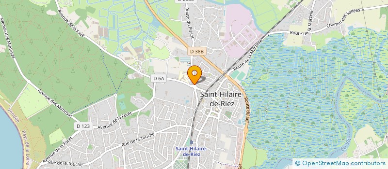 localisation de l'entreprise GARAGE DELACROIX à SAINT-HILAIRE-DE-RIEZ