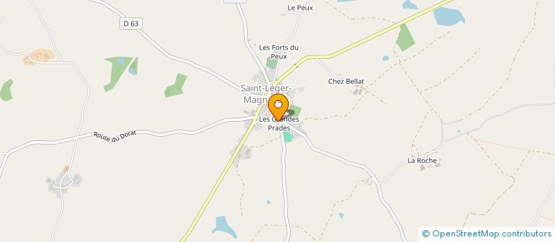 localisation de l'entreprise GARAGE DELAHAYE à SAINT-LEGER-MAGNAZEIX