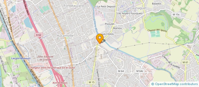 localisation de l'entreprise GARAGE DELCROIX  LAUNAGUET
