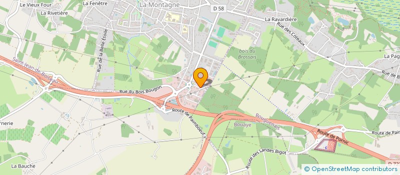 localisation de l'entreprise GARAGE DELECRIN à LA MONTAGNE