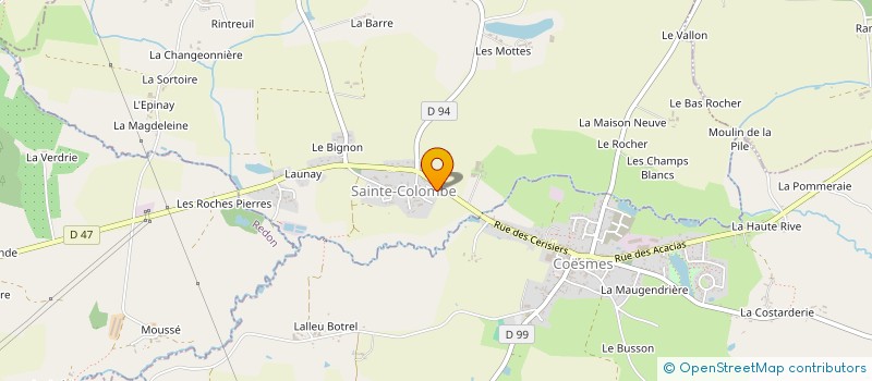 localisation de l'entreprise GARAGE DEMAY  SAINTE-COLOMBE