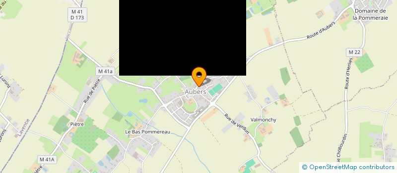 localisation de l'entreprise GARAGE DENIS à AUBERS