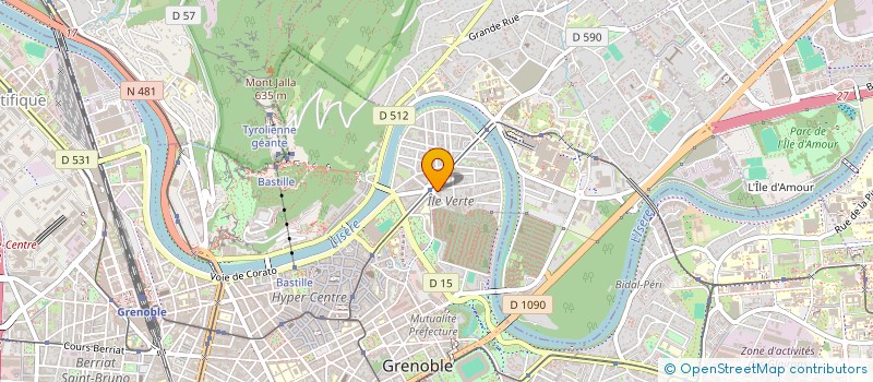 localisation de l'entreprise GARAGE DES 1 000 LACS à GRENOBLE