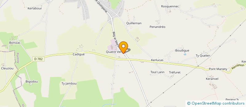 localisation de l'entreprise GARAGE DES 4 VENTS  GUISCRIFF