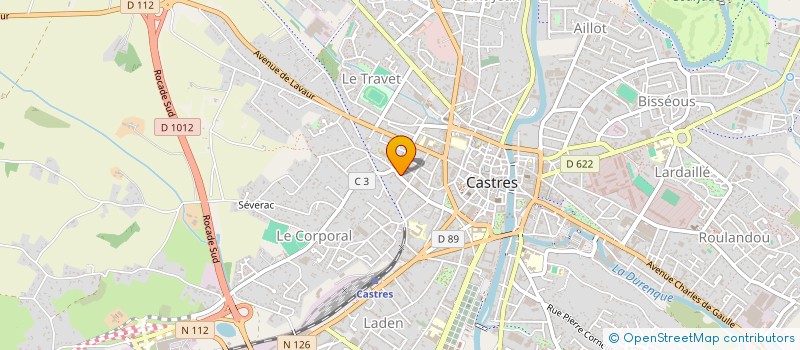localisation de l'entreprise GARAGE DES ALLEES à CASTRES