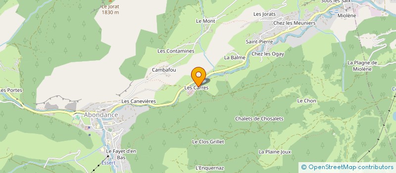 localisation de l'entreprise GARAGE DES ALPES à ABONDANCE