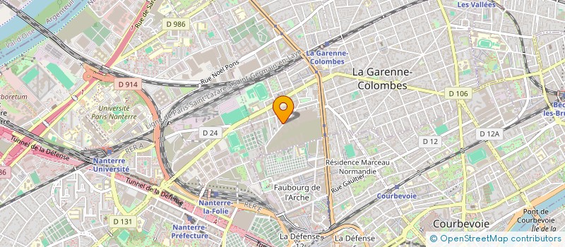 localisation de l'entreprise GARAGE DES AMIS à LA GARENNE-COLOMBES