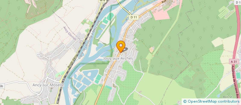 localisation de l'entreprise GARAGE DES ARCHES  JOUY-AUX-ARCHES
