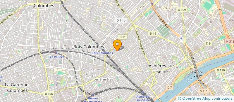 localisation de l'entreprise GARAGE DES BOURGUIGNONS à ASNIERES-SUR-SEINE