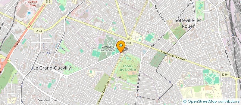 localisation de l'entreprise GARAGE DES CANADIENS  LE GRAND-QUEVILLY