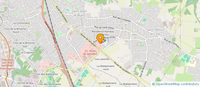 localisation de l'entreprise GARAGE DES CASSINES à SAINT-DENIS-EN-VAL
