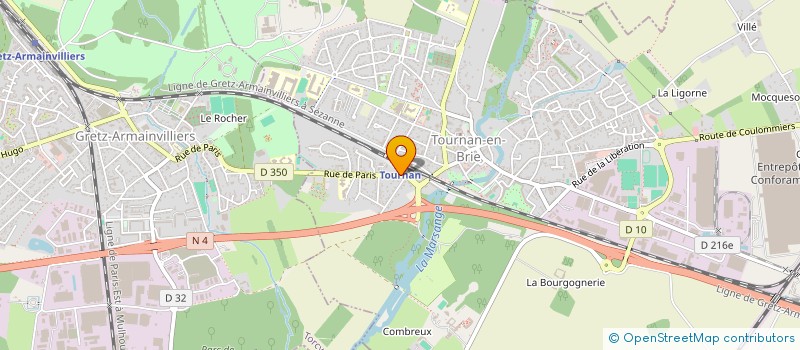 localisation de l'entreprise GARAGE DES CEDRES à GRETZ-ARMAINVILLIERS