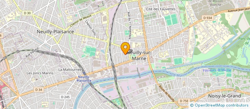 localisation de l'entreprise GARAGE DES CHALETS à NEUILLY-SUR-MARNE