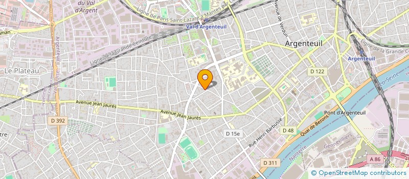 localisation de l'entreprise GARAGE DES CHAMPIOUX à ARGENTEUIL