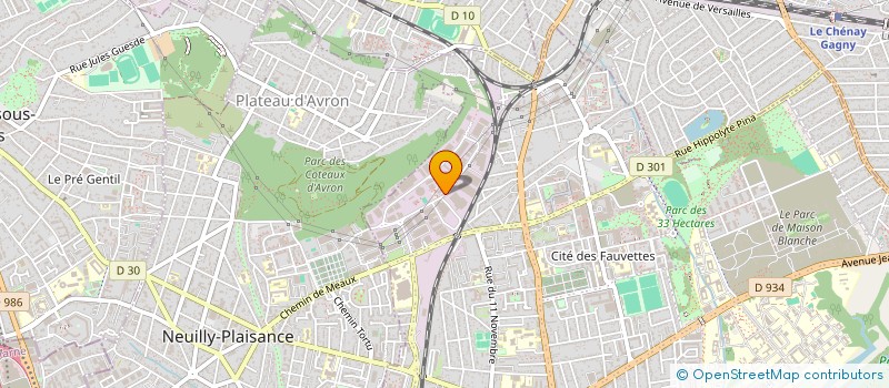 localisation de l'entreprise GARAGE DES CHANOUX à NEUILLY-SUR-MARNE