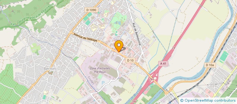 localisation de l'entreprise GARAGE DES CHARMANCHES  CROLLES