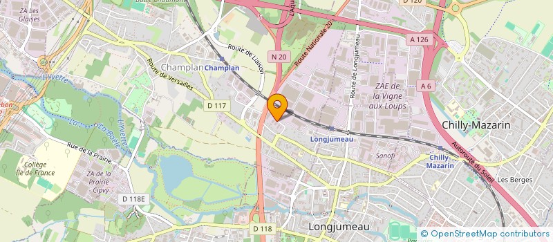 localisation de l'entreprise GARAGE DES CLOTAIS  CHAMPLAN