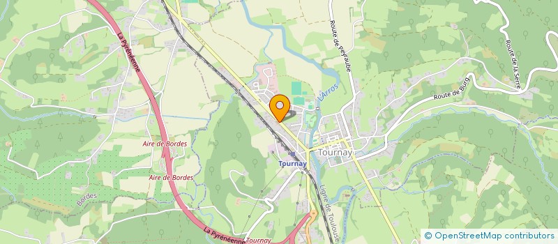 localisation de l'entreprise GARAGE DES COTEAUX  TOURNAY