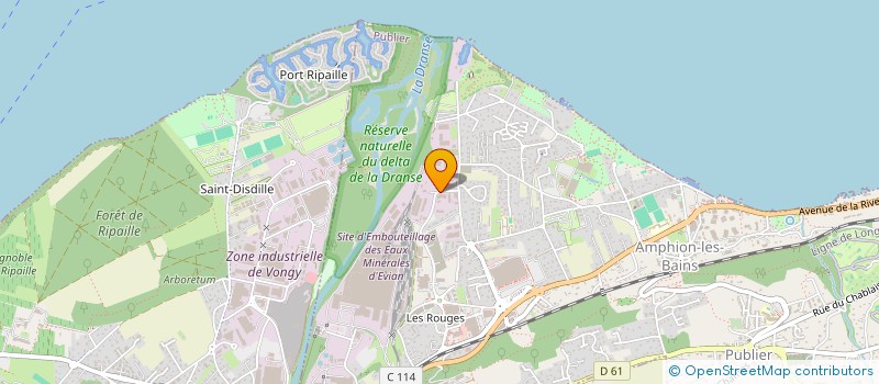 localisation de l'entreprise GARAGE DES COURTILS à PUBLIER