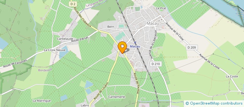 localisation de l'entreprise GARAGE DES DEUX RIVES à LAMARQUE