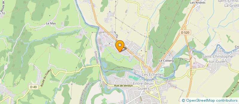 localisation de l'entreprise GARAGE DES ECHELLES  LA BAUCHE